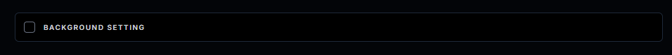 Background Settings